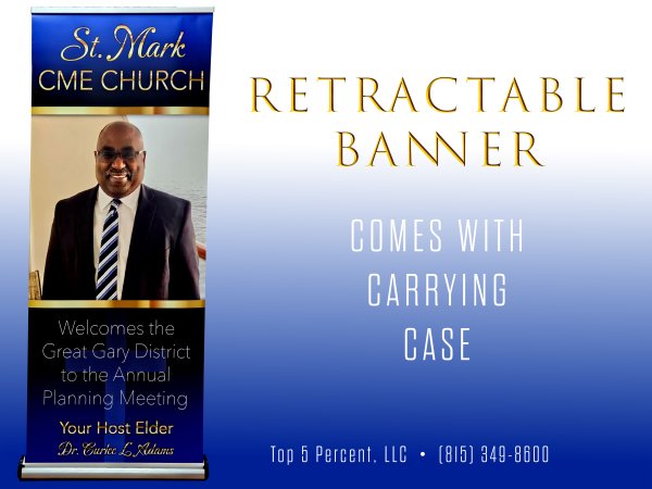 Custom retractable banners in Plainfield Illinois