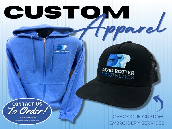 Custom embroidery near me, embroidered shirts and hats in Joliet and Bolingbrook IL