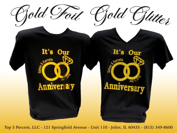 Custom foil apparel and shirts in Joliet Illinois