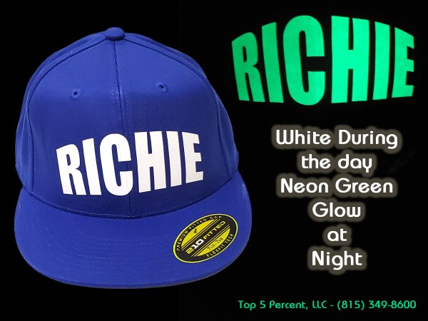 Custom glow in the dark caps in Joliet Illinois