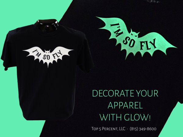 Custom glowing Halloween shirts printed in Joliet Illinois