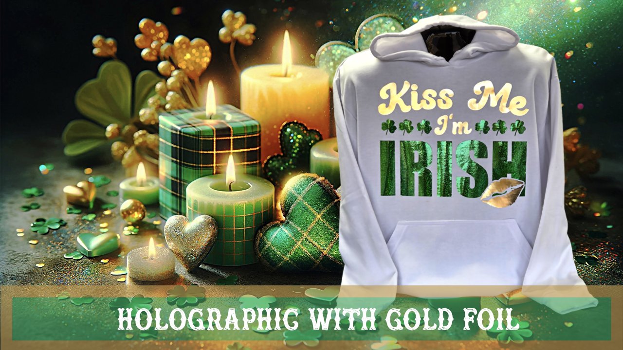 Holographic shirt printing near me, custom color-shift shirts in Joliet and New Lenox IL