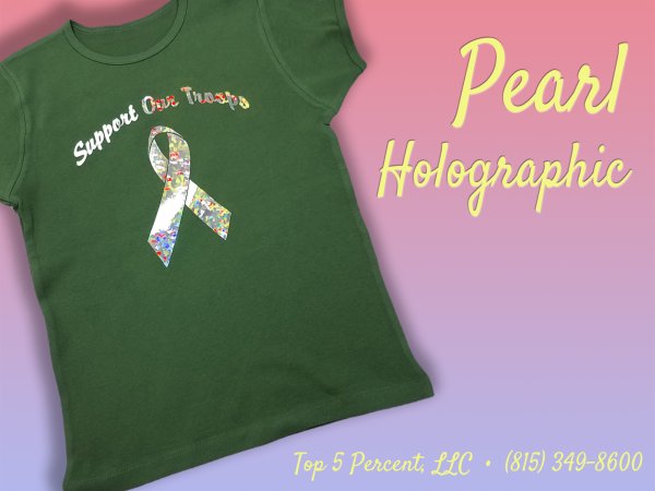 Custom holographic shirts with prismatic color-shifting prints in Joliet Illinois