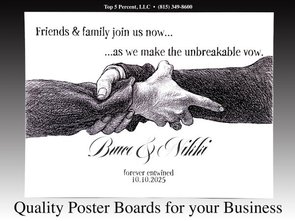 Custom poster board printing for businesses and events in Joliet Illinois