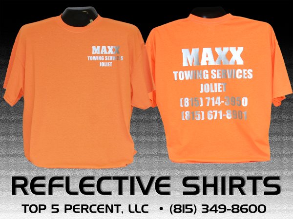 Custom reflective safety clothing and high-visibility shirts in Joliet Illinois