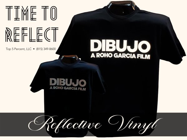 Custom reflective vinyl shirts in Plainfield Illinois