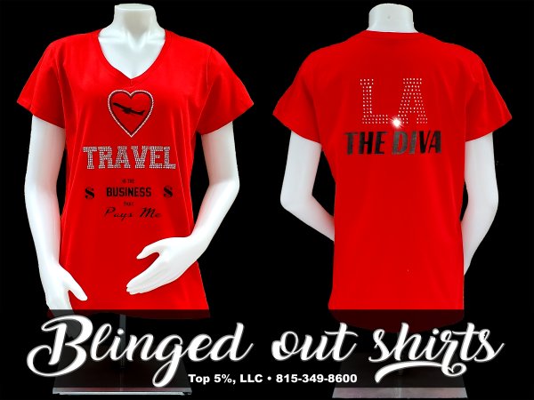 Custom rhinestone shirts in Joliet Illinois