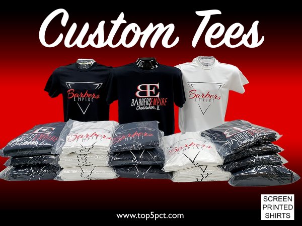 Custom screen printed shirts for businesses and organizations in Joliet Illinois