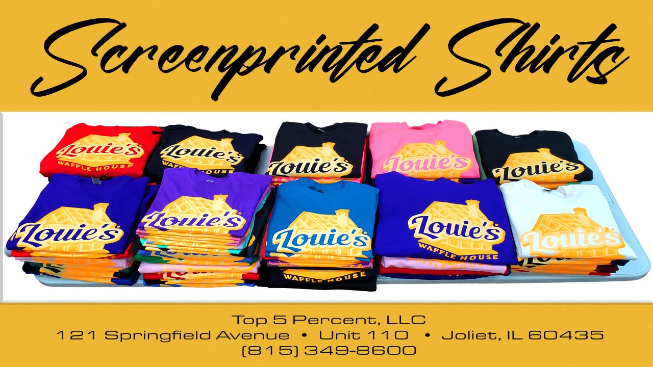 Top 5 Percent branded merchandise made in Joliet Illinois