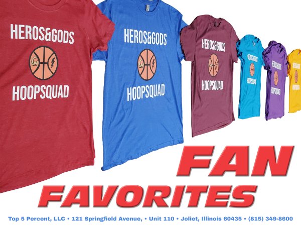 Custom school spirit gear printed by Top 5 Percent in Joliet Illinois