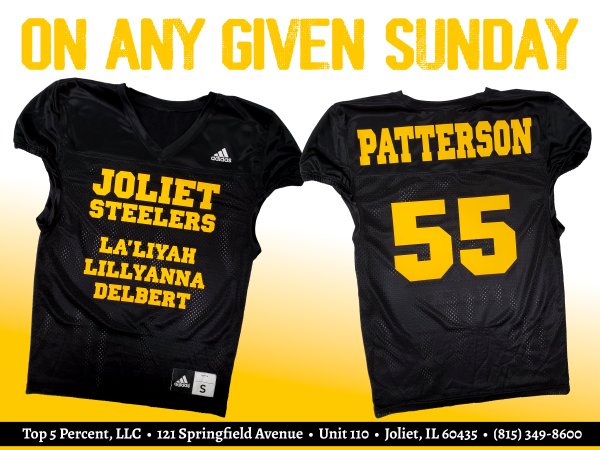 Custom spirit wear for football teams in Joliet Illinois