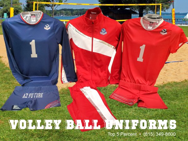 Custom volleyball team uniforms in Joliet Illinois