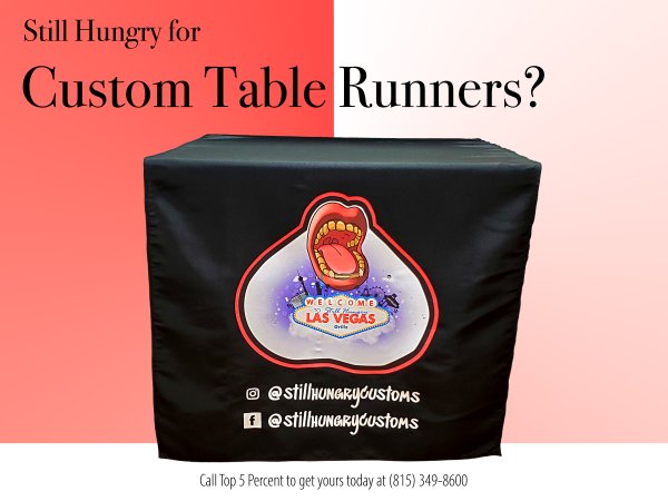 Custom table runner near me — Top 5 Percent Joliet Illinois