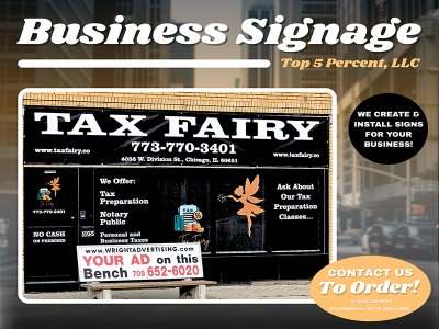 Custom window signs for businesses in Joliet Illinois